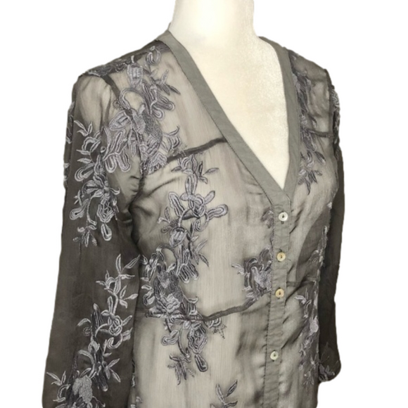 Charlie B sheer embroidered tunic - Picture 2 of 5